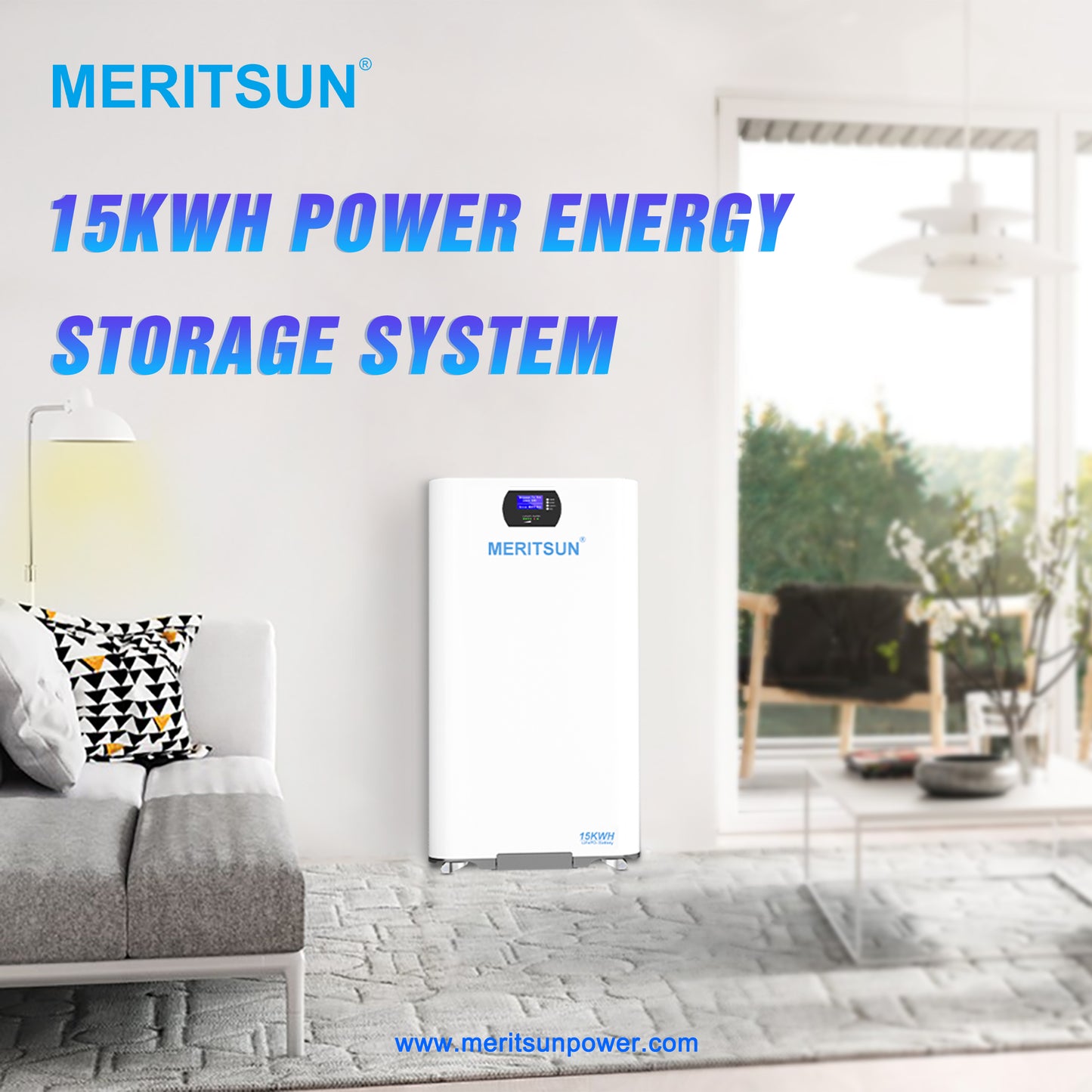 15kWh 48V LiFePO4 Wall Mounted Battery
